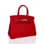 Birkin 30 Bag Rouge Casaque Epsom Leather with Palladium Hardware